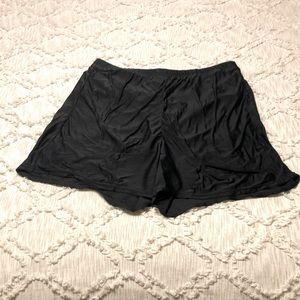 Island Escape 18W bathing suit bottoms - shorts style black.